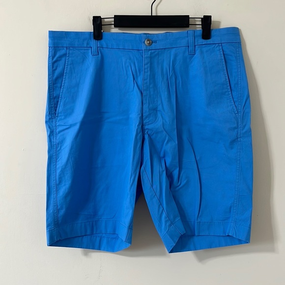 Chaps Other - NEW Chaps Stretch Bermuda 10" Twill Flat Front Blue Shorts Size 36